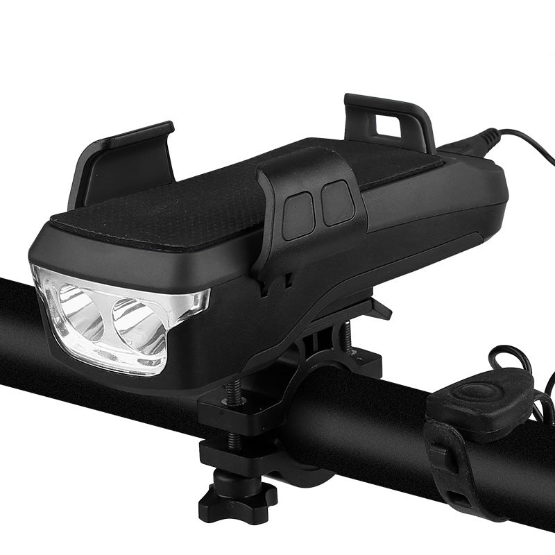 4-in-1 Bike Light, Phone Mount, Horn & Power Bank