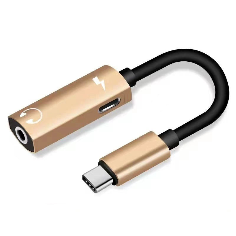 2-in-1 Type-C Adapter for Charging and Audio Output