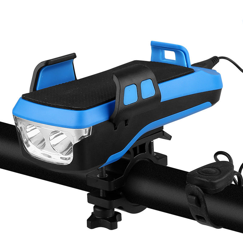 4-in-1 Bike Light, Phone Mount, Horn & Power Bank